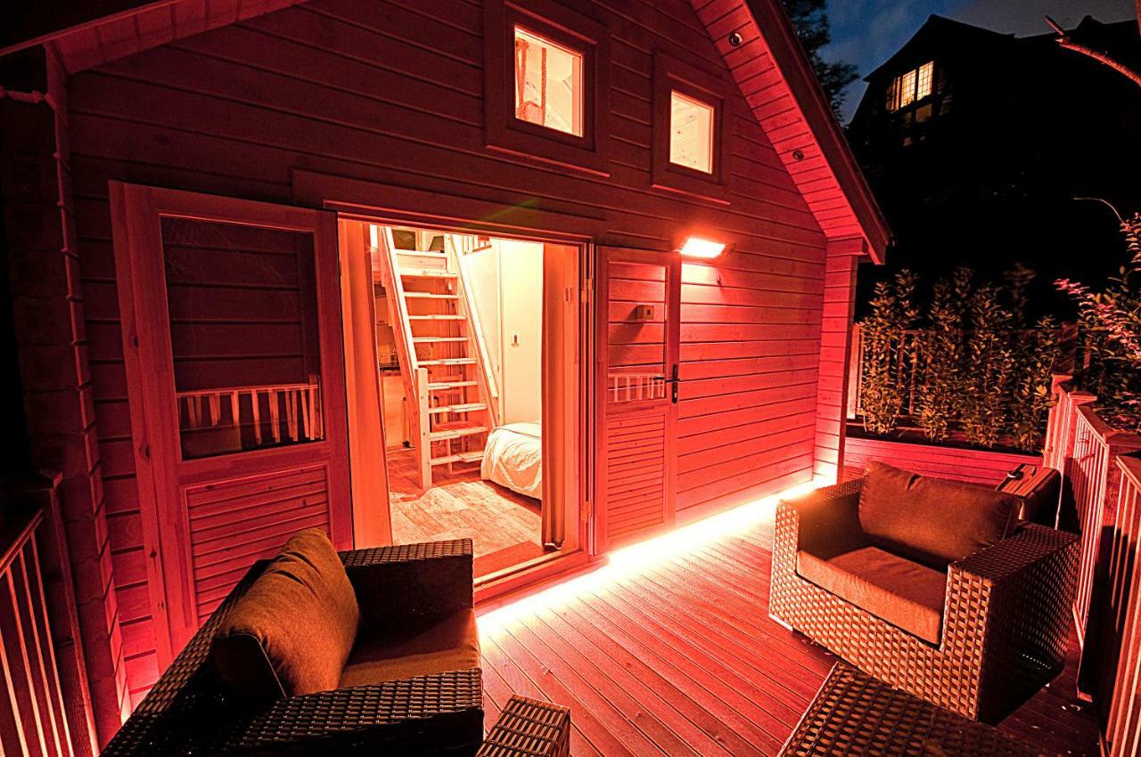Alum Chine Log Cabin Villa บอร์นมัธ ภายนอก รูปภาพ